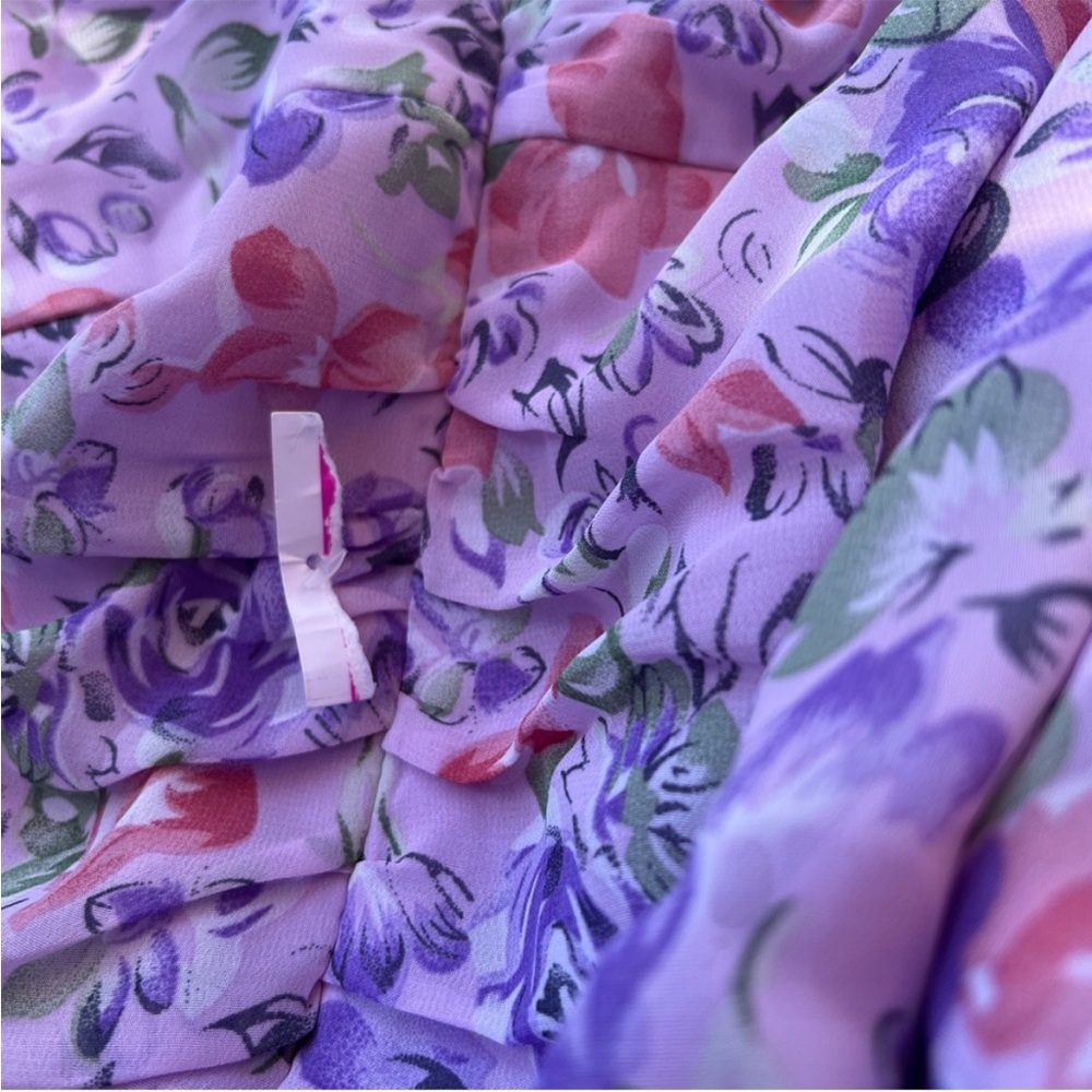 Anthropologie Floret Studios XL NWT One- 
Shoulder Floral Midi Dress - Picture 8 of 10